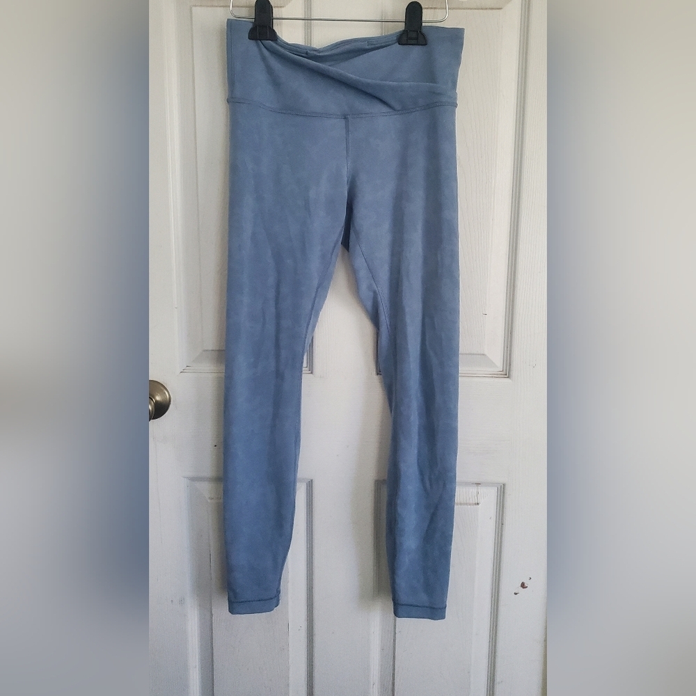 Lululemon High-Waist Blue Sculpting Leggings, Size 8 - Picture 2 of 6